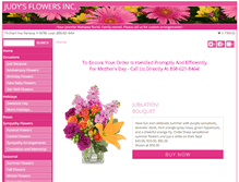 Tablet Screenshot of judysflowers.net